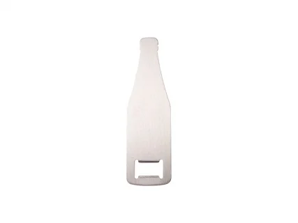 Metal bottle opener for sublimation Dimension: 4,5 x 6 cm Colour: silver
