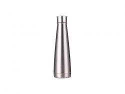 Garrafa Pirâmide Inox 14oz/420ml (prateado)