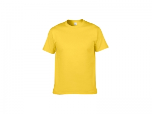 Sublimation Cotton T-Shirt-Light Yellow