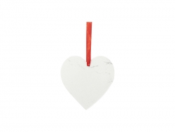 Sublimation Heart Marble Texture Ornament (7.6*7.6cm/ 3&quot;x3&quot;)