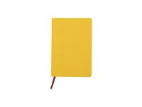 Basketball Pattern Engraving Leather Notebook(Yellow W/ Black,14.7*21*1.2cm)