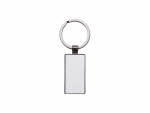 Sublimation Blanks Double Sided Aluminium insert Key Chain 2.2*5.1cm-Black