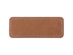 Sublimation PU Leather Badge Name Tag (Brown, Small Rectangle)