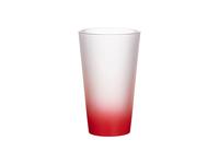 17oz Sublimation Glass Mug (Gradient Color Red)