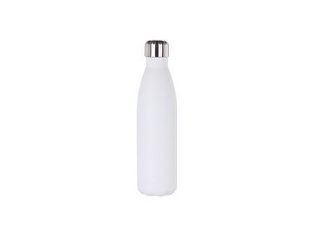 17oz/500ml Powder Coated Stainless Steel Cola Bottle (White)