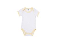 Baby Onesie Short Sleeve XL(Yellow Edge,12-18M)