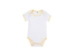 Baby Onesie Short Sleeve XL(Yellow Edge,12-18M)