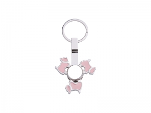 Sublimation Fidget Spinner Key Ring (Dog)