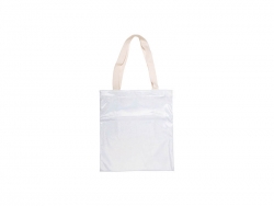 Sublimation Glitter Tote Bag(34*37cm, White)