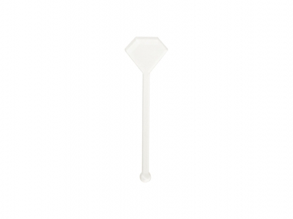 Sublimation Blanks Acrylic Drink Stirrers (3*10*0.4cm,Diamond Shape)