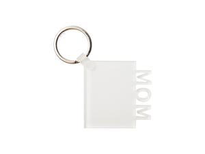 Sublimation Blanks Acrylic Keyring(MOM, 5*5*0.4cm)