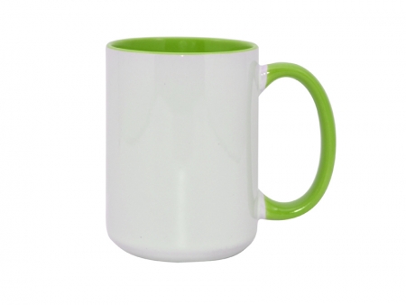 Sublimation 15oz Inner Rim Color - Light Green