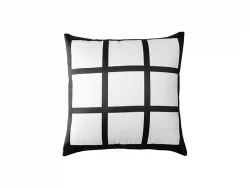 Blank Sublimation Pillow Covers Polyester 9 Panel On Front With A Solid  Black Back. These Are Velvet Feel And - Yahoo Shopping