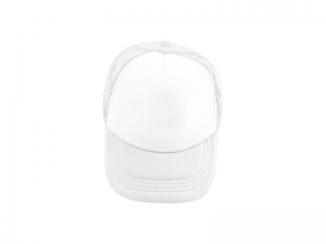 Sublimation Mesh Adult Cap (Full White)