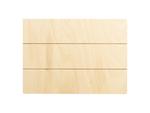 Sublimation Rectangular Plywood Sign w/ Stripes (17.8*12.7*1.5cm)