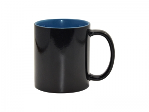 Sublimation 11oz Black Magic Mug (Inner Blue)