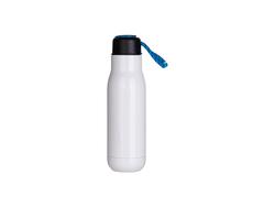 17OZ/500ml Inox Bottle com Portable Lid(Branco)