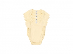 Sublimation Blanks Baby Onesie Short Sleeve(Yellow)