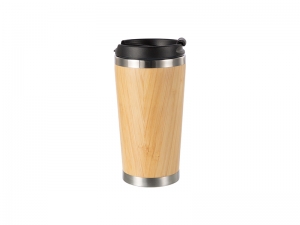 420ml/14oz Bamboo Thermal Tumbler   MOQ: 1000pcs