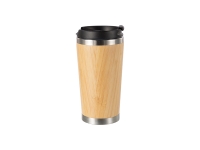 420ml/14oz Bamboo Thermal Tumbler   MOQ: 1000pcs