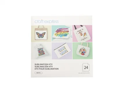 Craft Express  2 Pack Glitter Sublimation Tote Bags