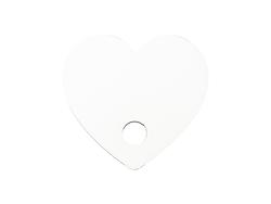 Sublimation Blanks Hardboard Name Tag (7*7.5*0.3cm,Heart Shape)