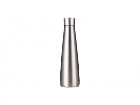 Sublimation 14oz/420ml Stainless Steel Pyramid Shaped Bottle (Silver)