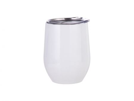 Vaso Vino Sin Asa Acero Inoxidable 12oz/360ml  (Blanco)