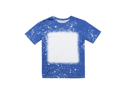 Blue Bleached Starry Cotton Feeling T-shirt for Sublimation Printing