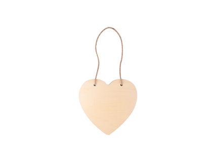 Colgador de puerta sublimación de madera contrachapada (Corazón, 20*20Cm)