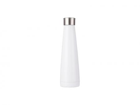 Sublimation 14oz/420ml Stainless Steel Pyramid Shaped Bottle (White)