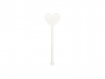 Sublimation Blanks Acrylic Drink Stirrers (3*10*0.4cm,Heart Shape)