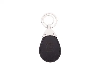 Black Monogram Leather Keychain – MikesTreasuresCrafts