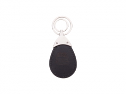 PU Leather Key Chain (Water drop, Black)