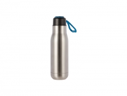 17oz/500ml Stainless Steel Bottle with Portable Lid(Silver)