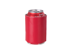 Aislante Térmico para Latas Cuero PU (Rojo)