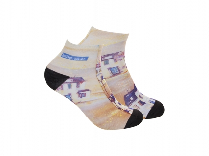 22cm Women Sublimation Ankles Socks