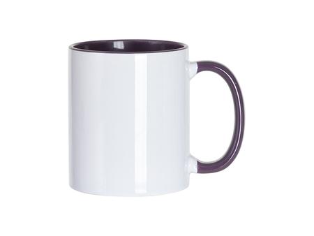 Sublimation 11oz Inner/Handle Color Mug - Purple