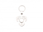 Sublimation Fidget Spinner Key Ring (Anchor, Silver)