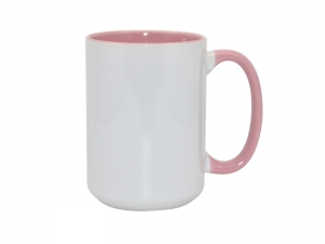 Sublimation 15oz Inner Rim Color - Pink