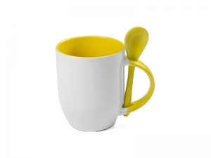 Color Sublimation Spoon Mug (Yellow)