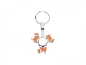 Sublimation Fidget Spinner Key Ring (Dog)