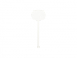 Sublimation Blanks Acrylic Drink Stirrers (4*10.5*0.4cm,Square Lace Shape)