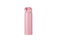 Sublimation 500ml/17oz Pop Lid Stainless Steel Bottle (Pink)