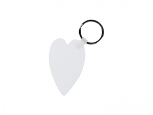 Sublimation Plastic Keyring (Heart, 4*6.3cm)