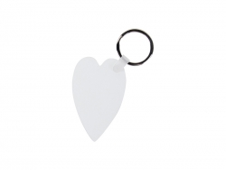 Sublimation Plastic Keyring (Heart, 4*6.3cm)