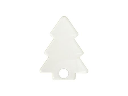 Sublimation Blanks Acrylic Name Tag for 40oz Stanley Tumbler (6.2*8.1*0.4cm, Xmas Tree Shape)