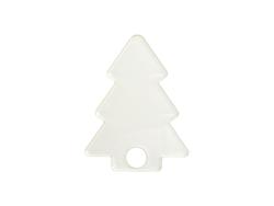 Sublimation Blanks Acrylic Name Tag for 40oz Stanley Tumbler (6.2*8.1*0.4cm, Xmas Tree Shape)