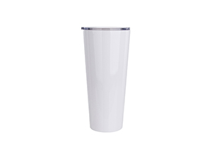 Copo Inox Tumbler 33oz/1000ml com tampa deslizante (Branco)