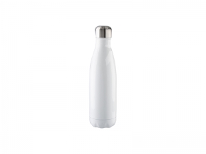 Sublimation 17oz Stainless Steel Coka Shaped Bottle (White)